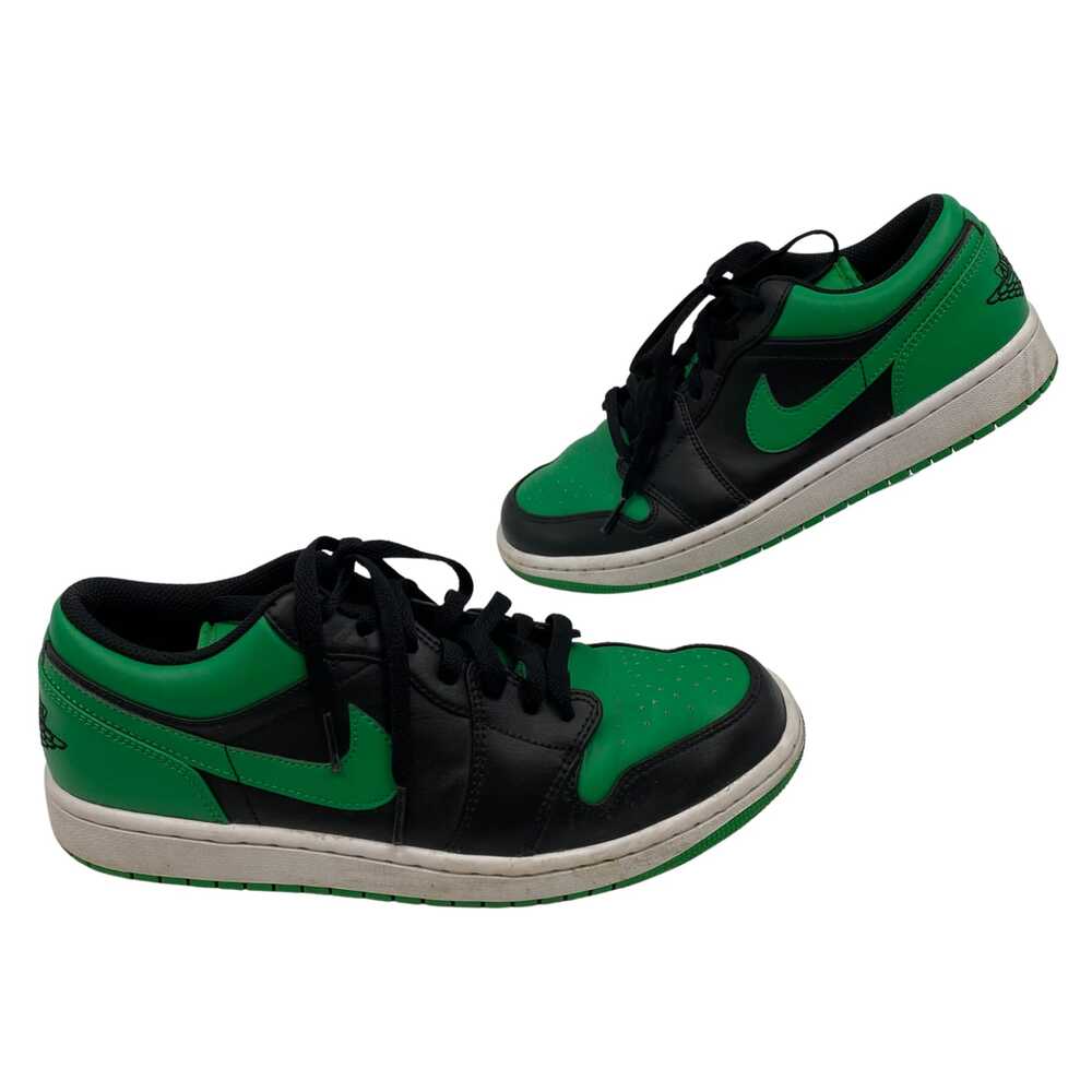 Jordan Black Green Low-Top Sneakers | Mens 9